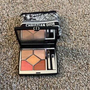 Dior 5-Color Eyeshadow Palette — Peach, Coral & Bronze Mix